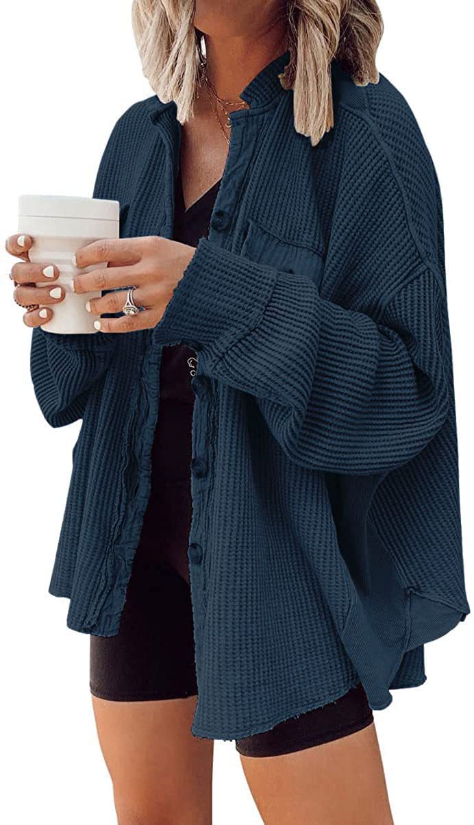 Berta-Gard | Strickjacke aus weichem Waffelstrick