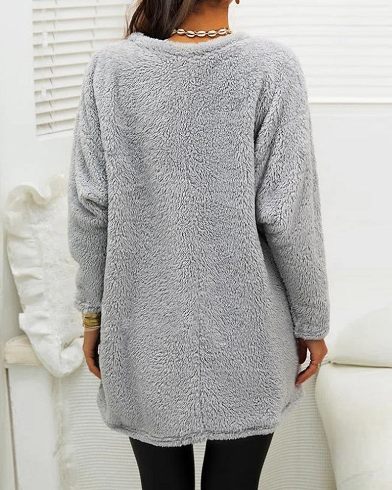 Anne-Gard | Kuscheliger Fleece-Pullover mit praktischen Taschen