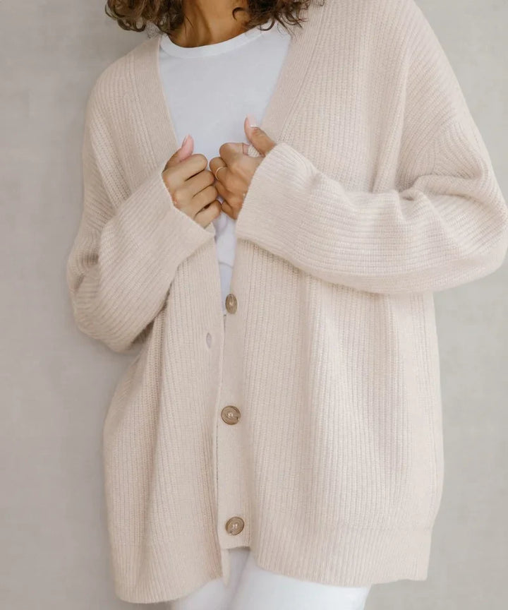 Elsa-Maria | Locker geschnittene Strickjacke mit Struktur