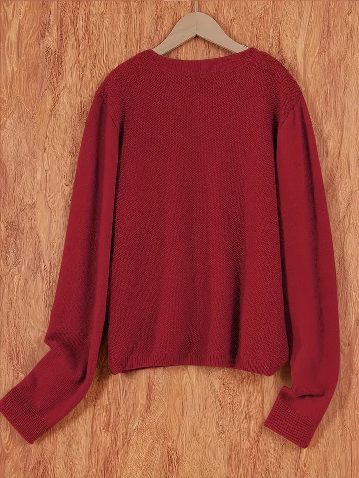 Hilma | Gemütliche Strickjacke mit großen Taschen
