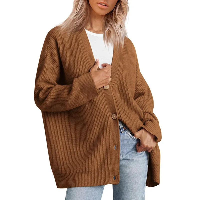 Elsa-Maria | Locker geschnittene Strickjacke mit Struktur
