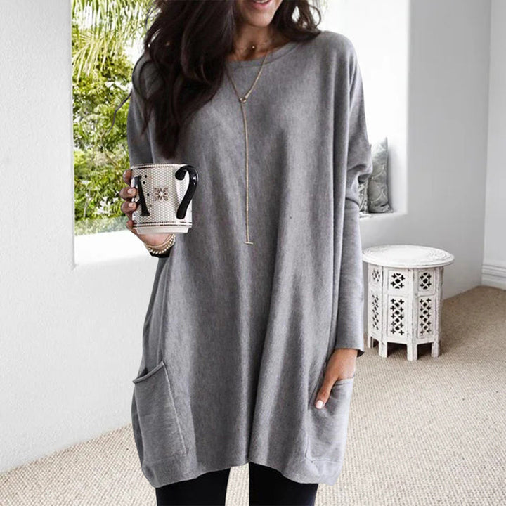 Philomena | Lockeres Strickkleid aus weichem Sweatstoff