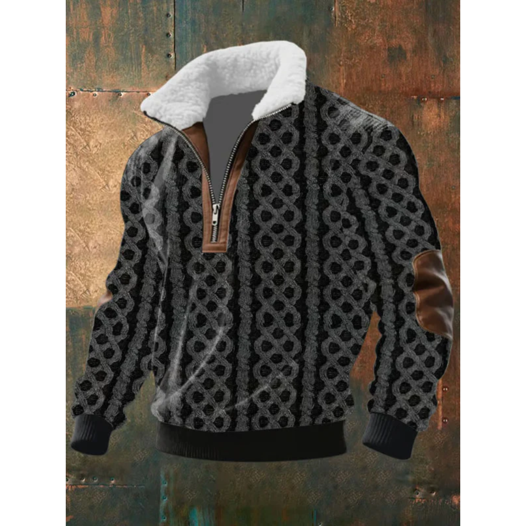 Tobias | ThermoSoft Fleecepullover mit Stehkragen