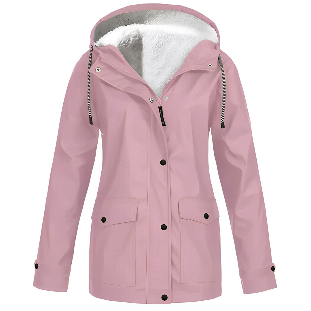 Grete-Marie | Regenjacke mit warmem Futter und verstellbarer Kapuze