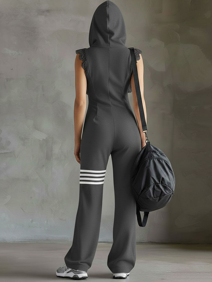 Lotte | Sport-Luxe Kapuzen-Jumpsuit