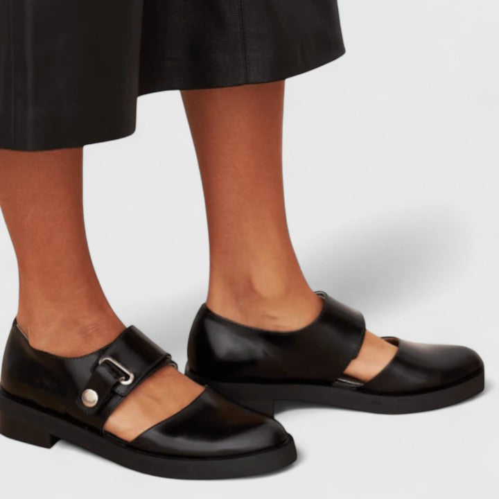 Ruth-Minna | Bequeme Riemchenschuhe mit breiter Schnalle