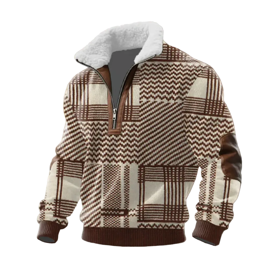 Tobias | ThermoSoft Fleecepullover mit Stehkragen