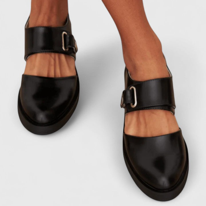 Ruth-Minna | Bequeme Riemchenschuhe mit breiter Schnalle