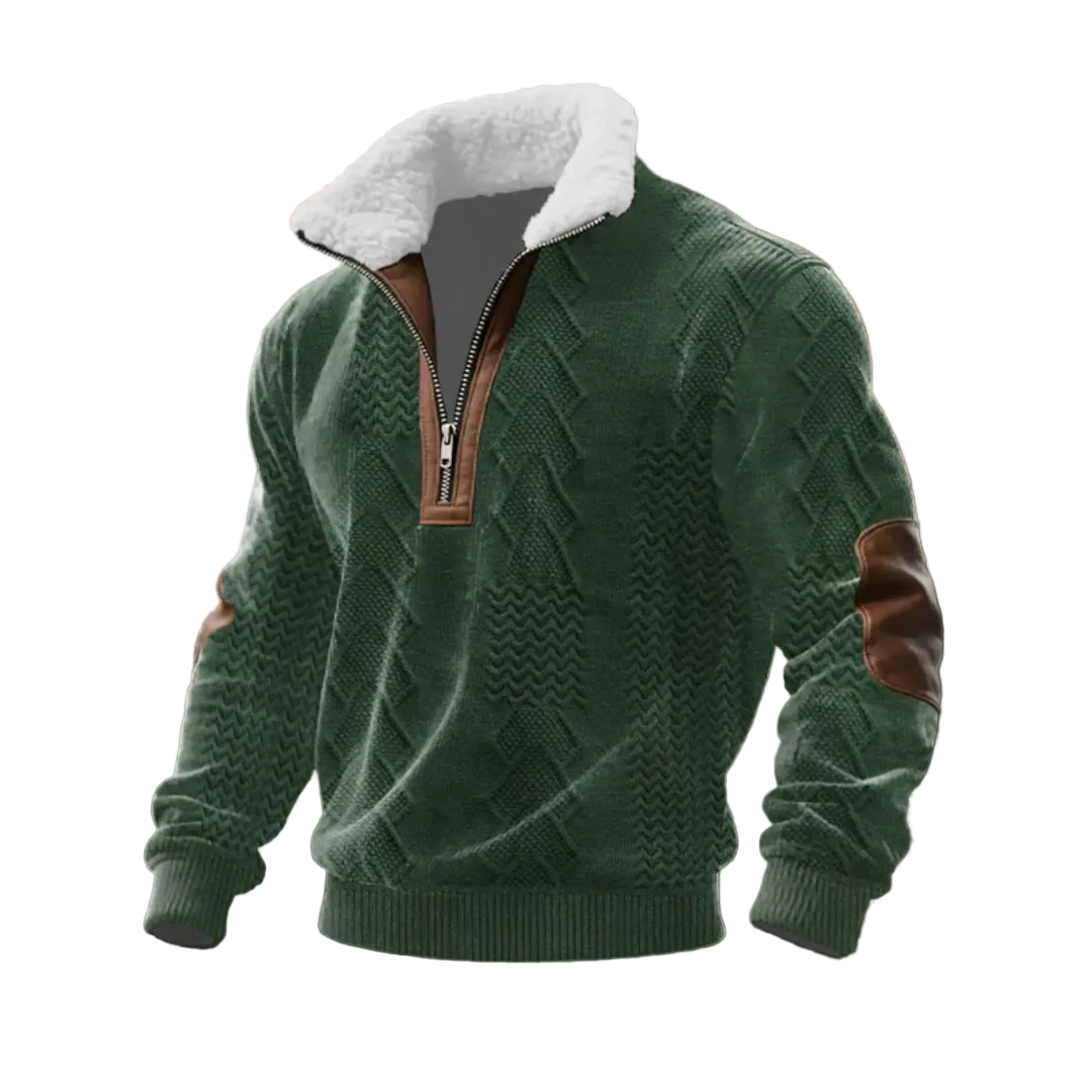 Tobias | ThermoSoft Fleecepullover mit Stehkragen
