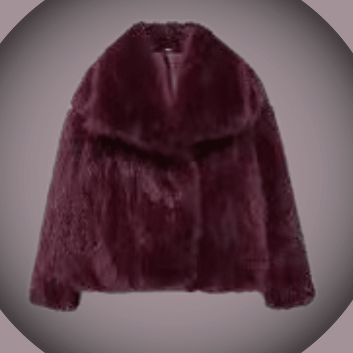 Heike | Kuschelige Plüschjacke mit Revers