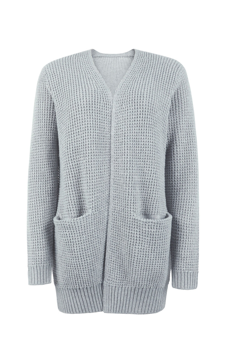 Bathilde | Lange Strickjacke mit großen Taschen