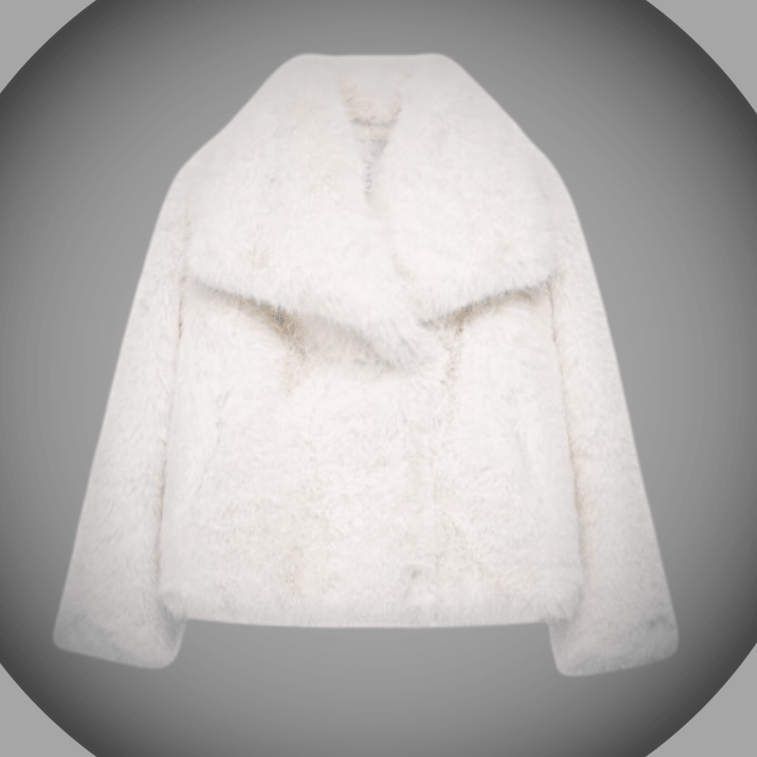 Heike | Kuschelige Plüschjacke mit Revers