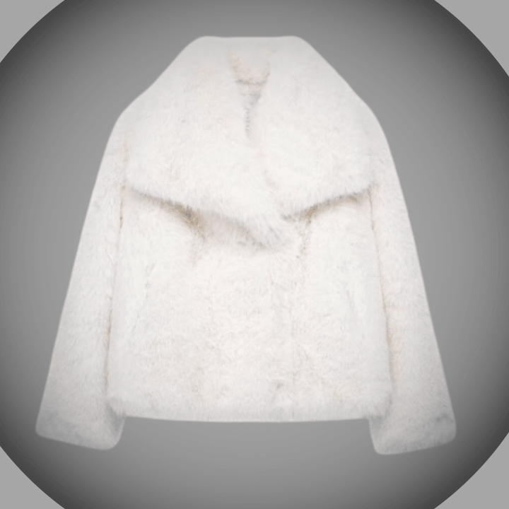 Heike | Kuschelige Plüschjacke mit Revers