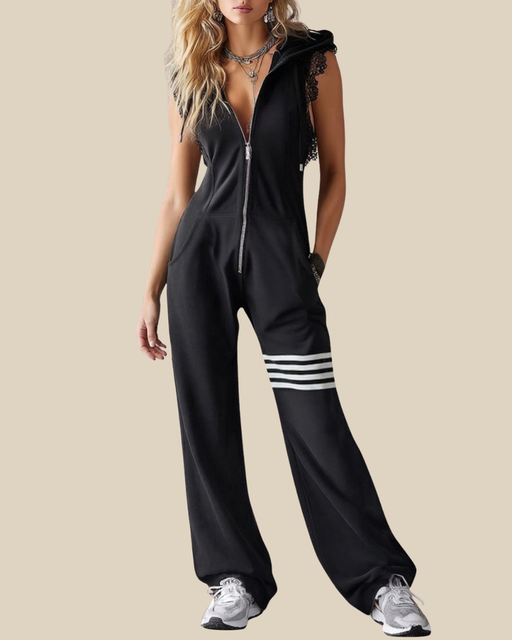 Lotte | Sport-Luxe Kapuzen-Jumpsuit