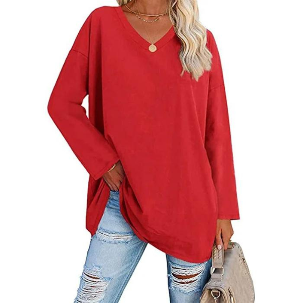 Anne-Marie | Pullover mit V-Ausschnitt und lockerer Passform