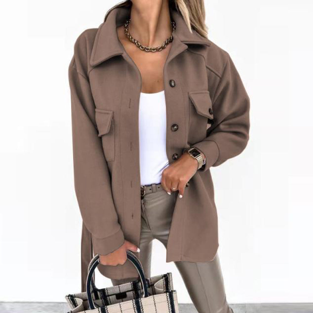 Hanne-Line | Übergangsjacke mit verstellbarem Gürtel