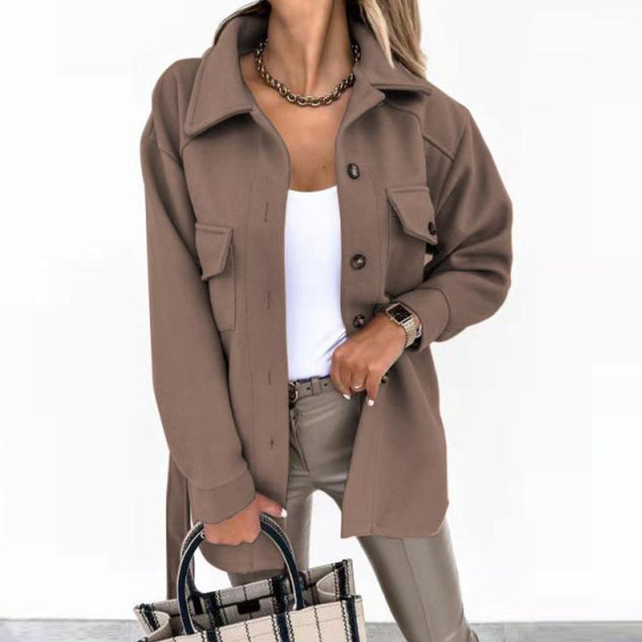 Hanne-Line | Übergangsjacke mit verstellbarem Gürtel
