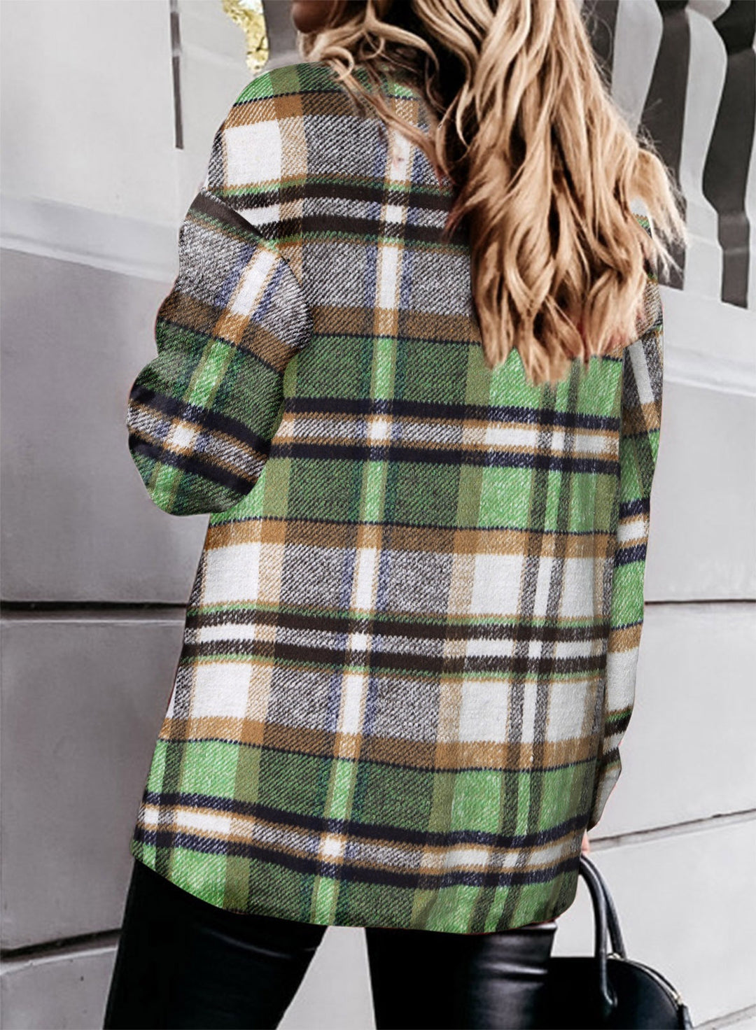 Anna-Sophie | Karierte Jacke mit Knopfleiste und zeitlosem Muster