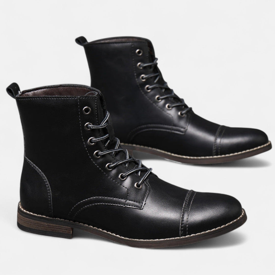 Stilvolle Herrenstiefel aus hochwertigem Kunstleder