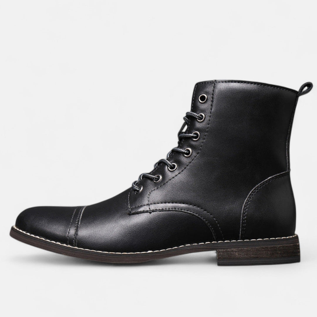 Stilvolle Herrenstiefel aus hochwertigem Kunstleder