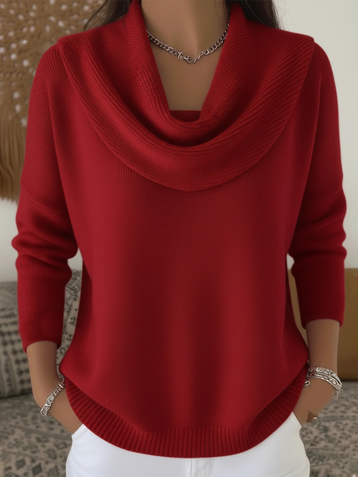 Berta-Hilde | Pullover aus Merino-Mix mit Kragen