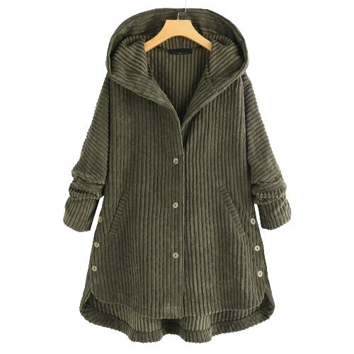 Marie-Lene | Übergangsjacke mit Kapuze, geräumigen Taschen und weicher Struktur
