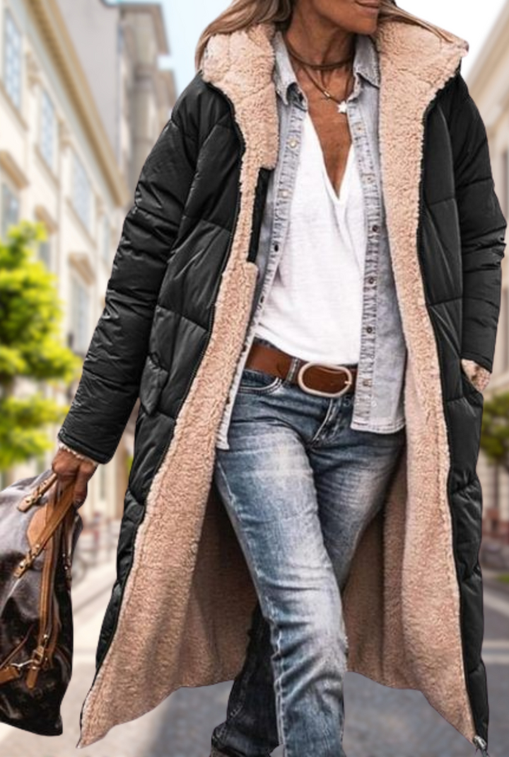 Rosa-Gret | Wendbare Herbstjacke mit Kapuze