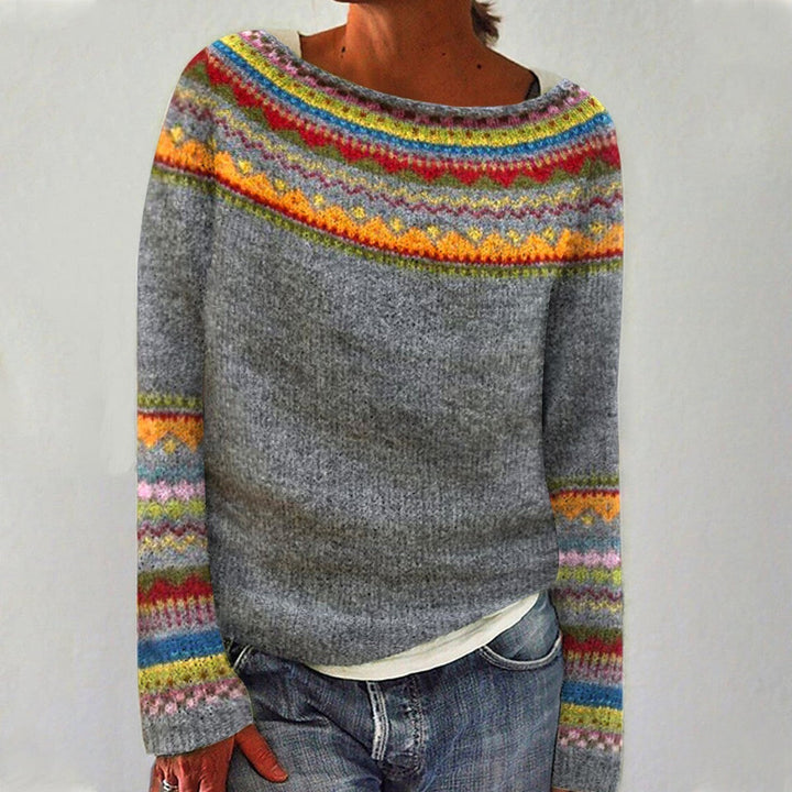 Elsa-Gret | Strickpullover mit reicher Textur und Vintage-Charme