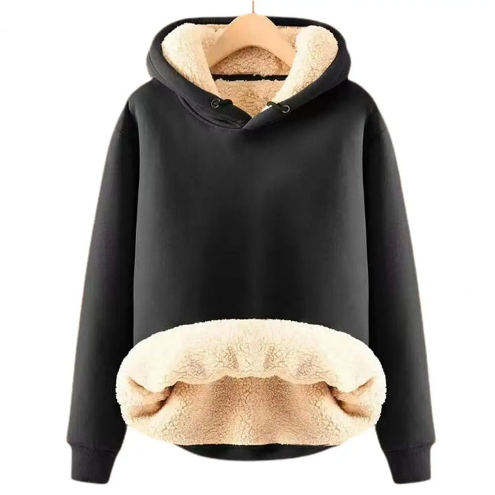 Walpurga | Sherpa-Fleece-Pullover mit Kapuze und Taschen