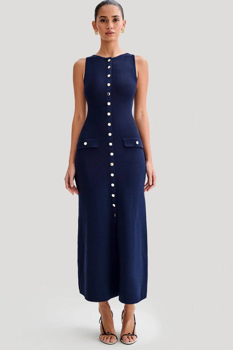 Selinde | Elegantes Strick-Maxikleid