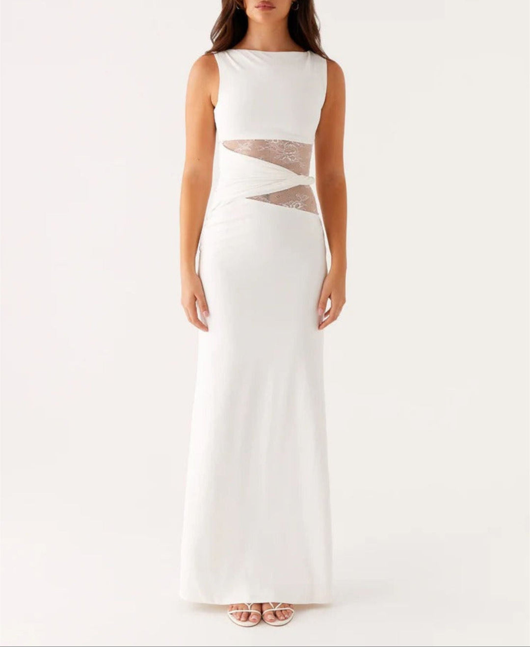 Ilse-Line | Abendkleid mit Spitzenausschnitten