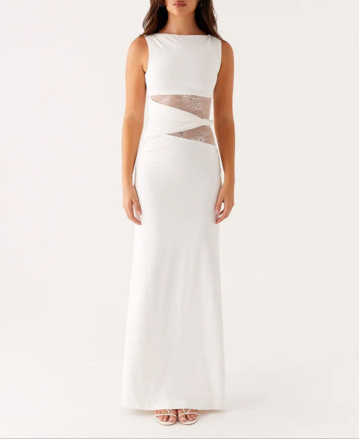 Ilse-Line | Abendkleid mit Spitzenausschnitten
