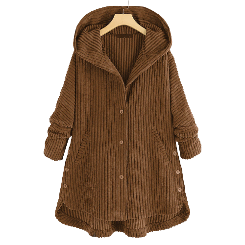 Marie-Lene | Übergangsjacke mit Kapuze, geräumigen Taschen und weicher Struktur