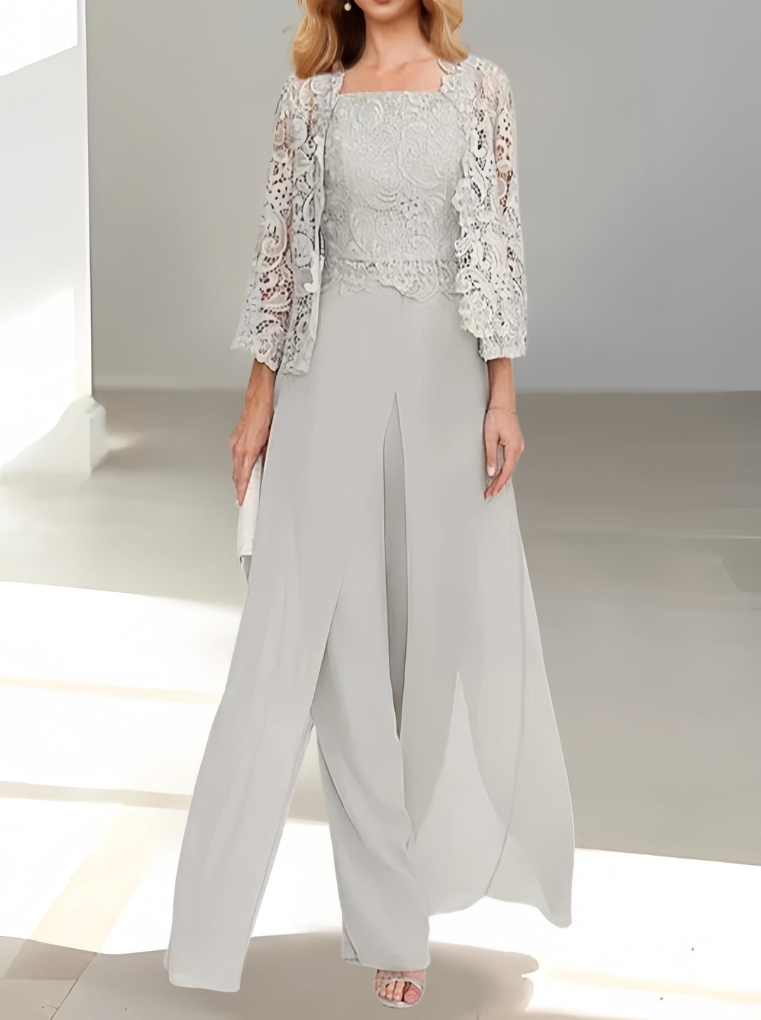 Odette | Elegantes Chiffon-Set mit weiter Hose - Velina Berlin