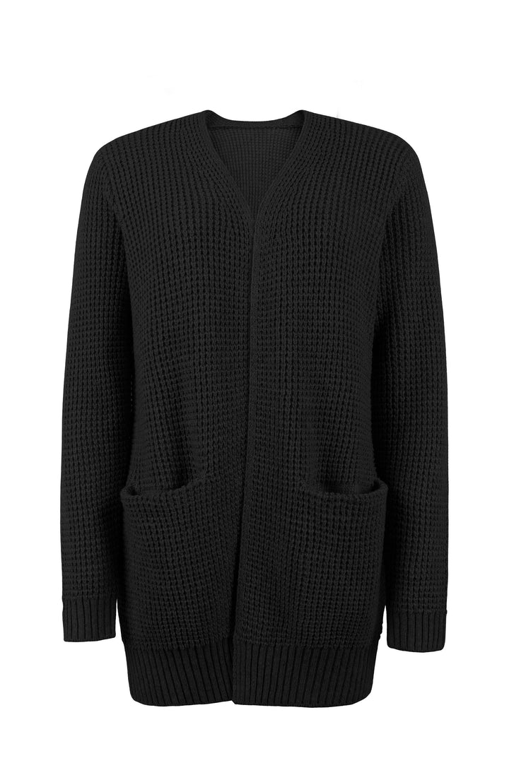 Bathilde | Lange Strickjacke mit großen Taschen