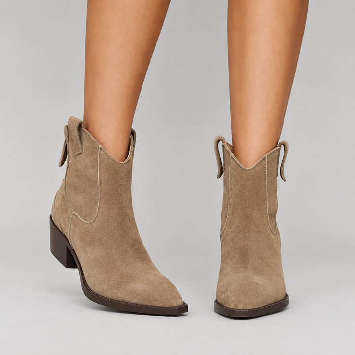 Clarissa | Orthopädische Western-Stiefeletten in Lederoptik