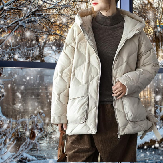 Berta-Marie | Elegante Winterjacke mit Kapuze