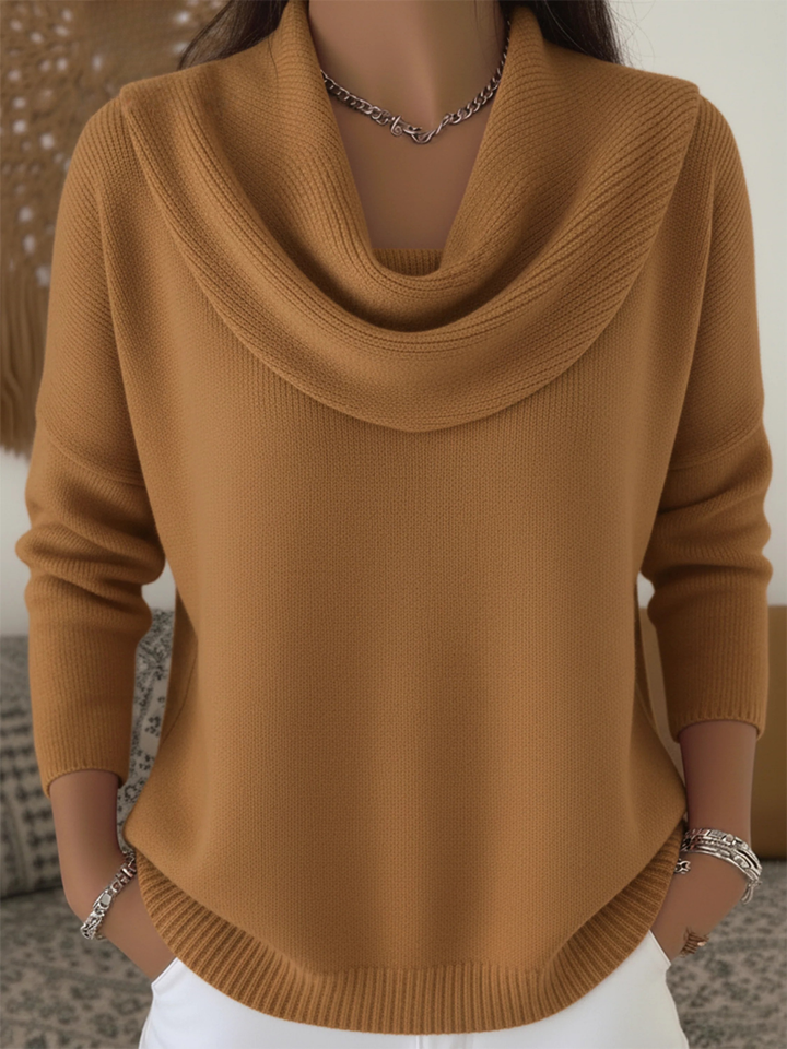 Berta-Hilde | Pullover aus Merino-Mix mit Kragen