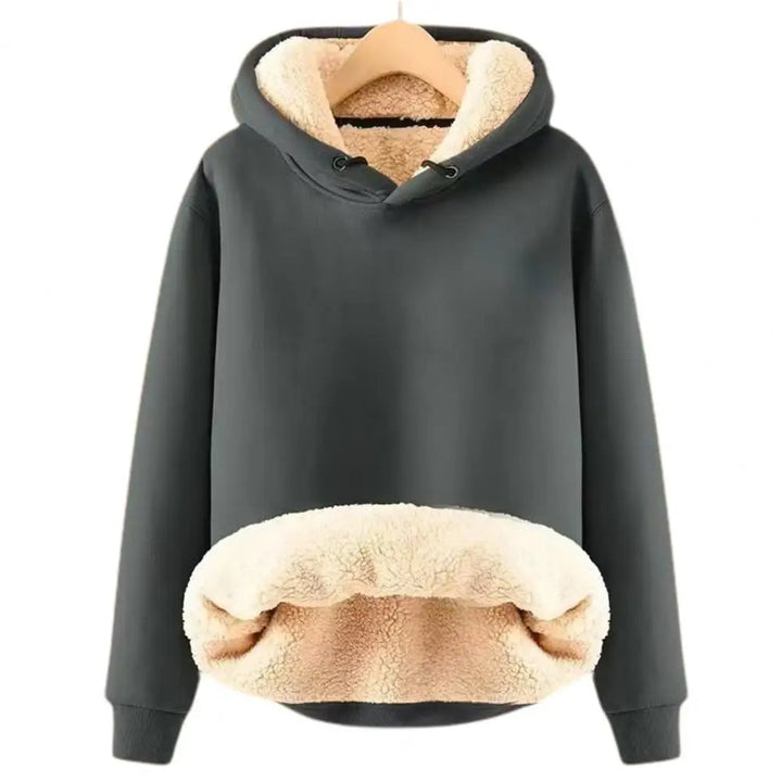 Walpurga | Sherpa-Fleece-Pullover mit Kapuze und Taschen