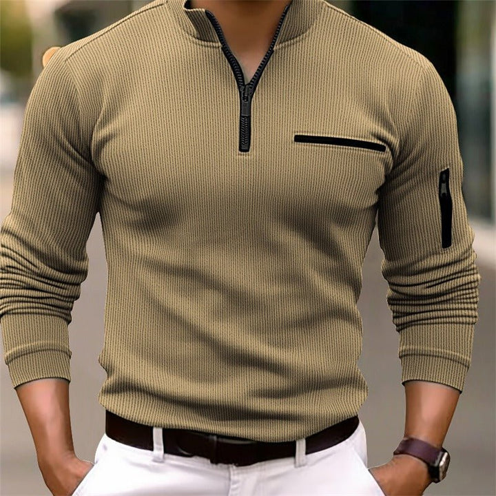 Tillmann | Langarmhemd mit Reißverschluss