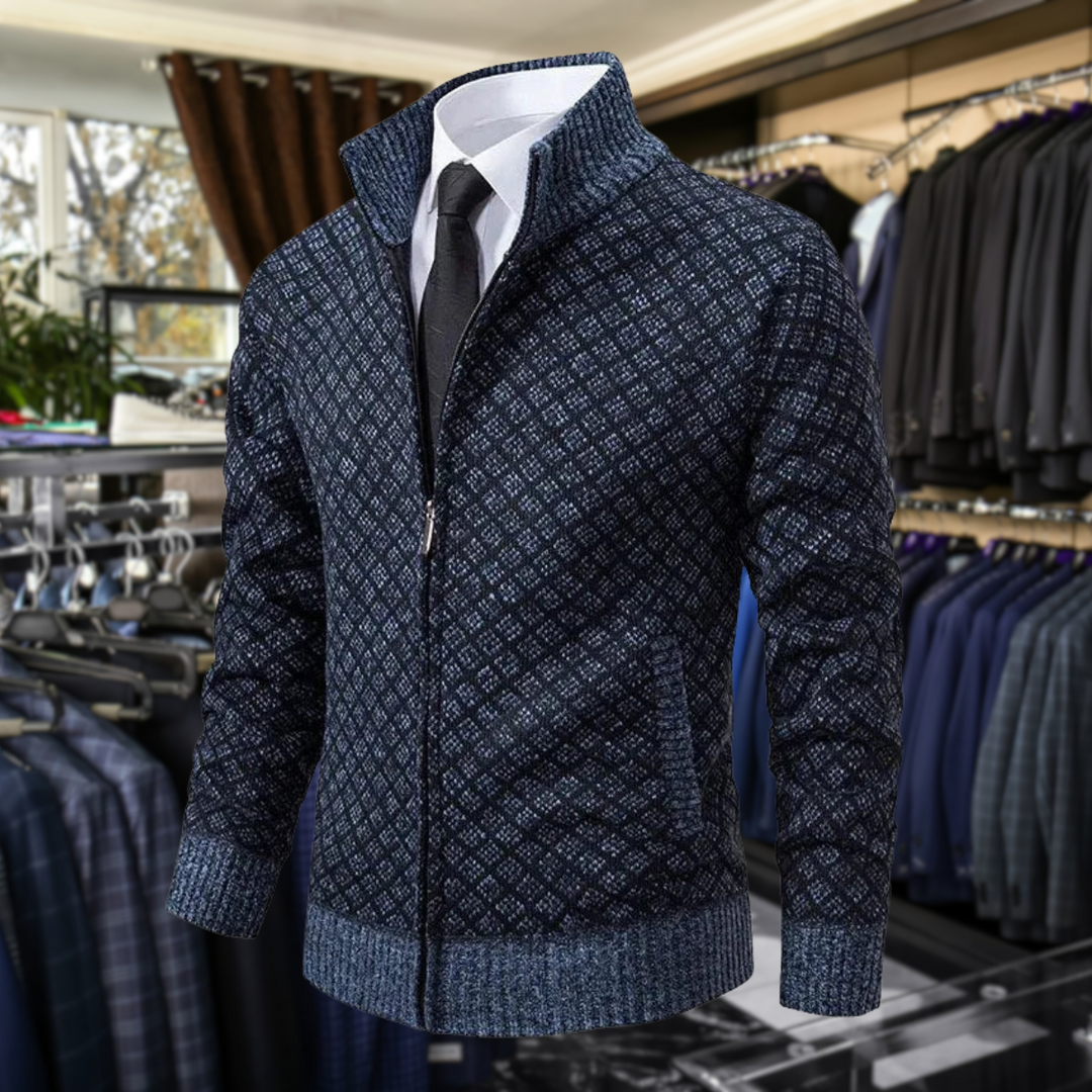 Maximilian | Premium-Strickjacke mit Reißverschluss