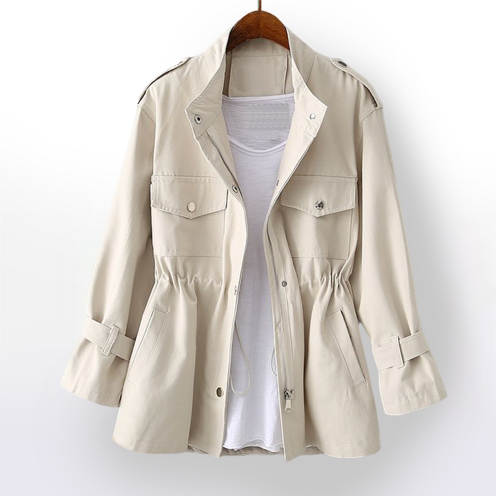 Karin-Rose | Zeitloser Trenchcoat mit geräumigen Taschen