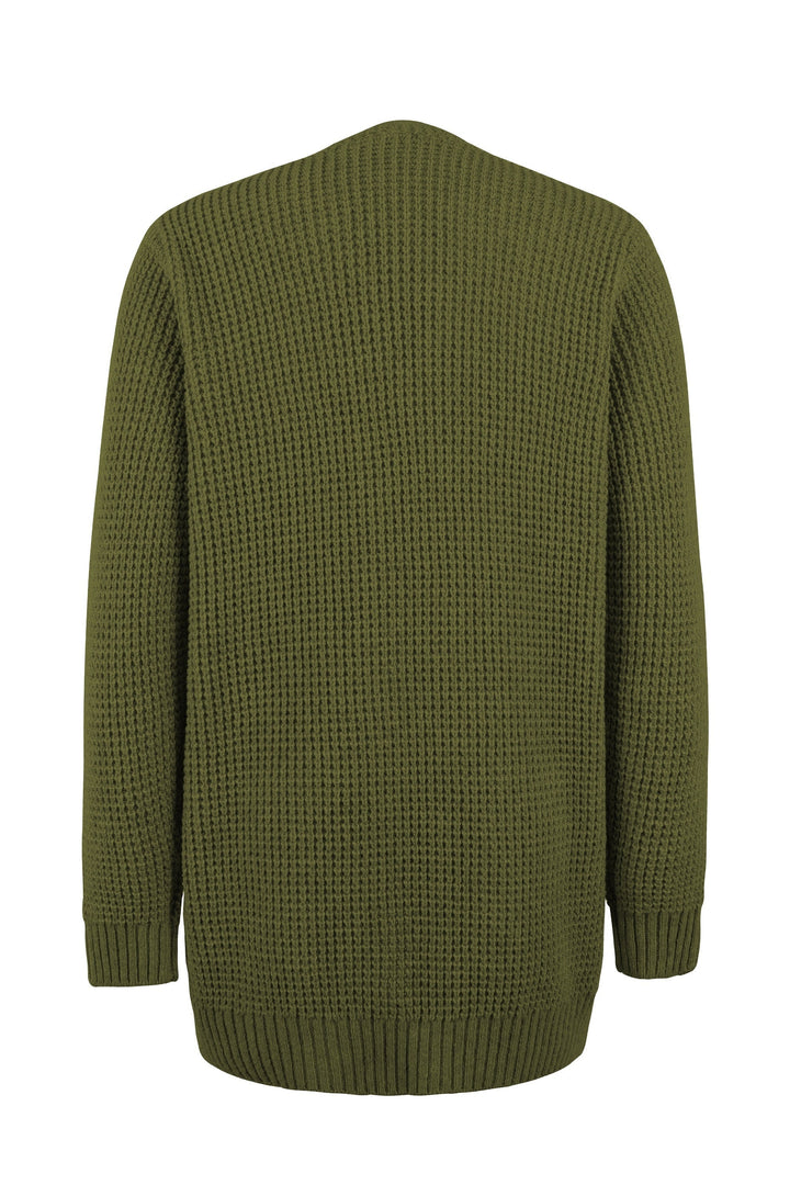Bathilde | Lange Strickjacke mit großen Taschen