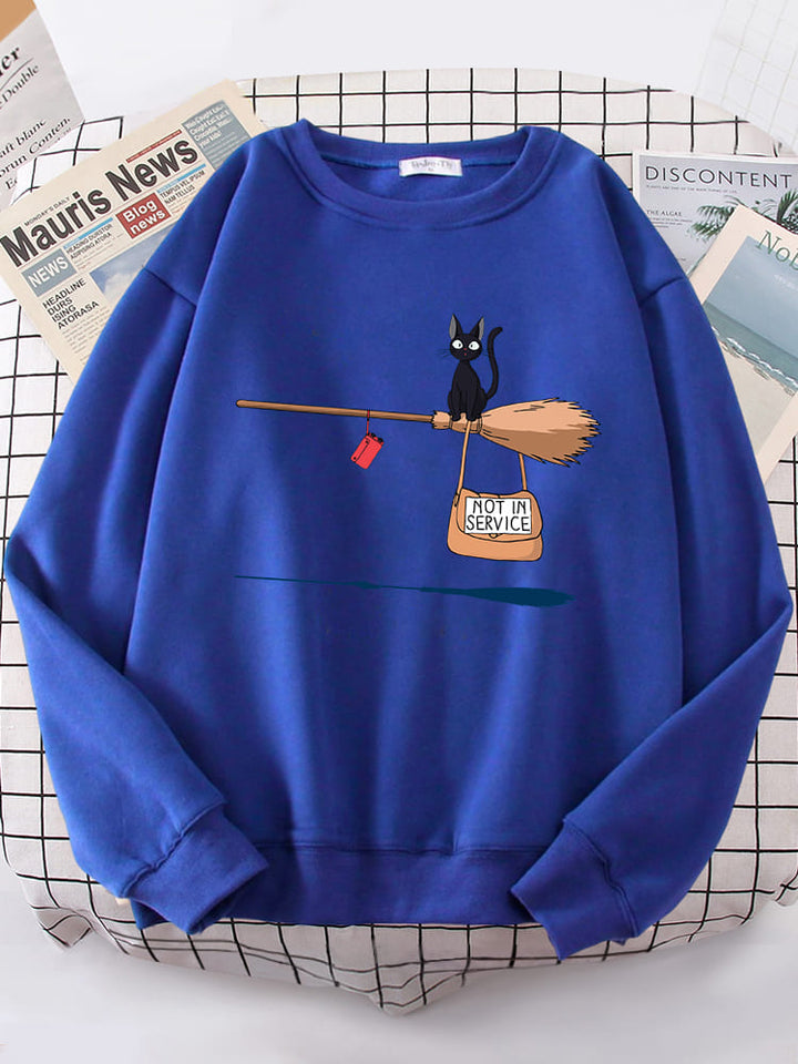 Bertha | Pullover mit grafischem Print und Rippbündchen