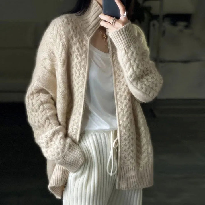 Anna-Marie | Zopfstrick-Pullover mit wärmender Isolierung