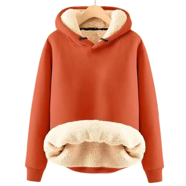 Walpurga | Sherpa-Fleece-Pullover mit Kapuze und Taschen