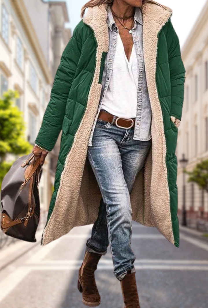 Rosa-Gret | Wendbare Herbstjacke mit Kapuze