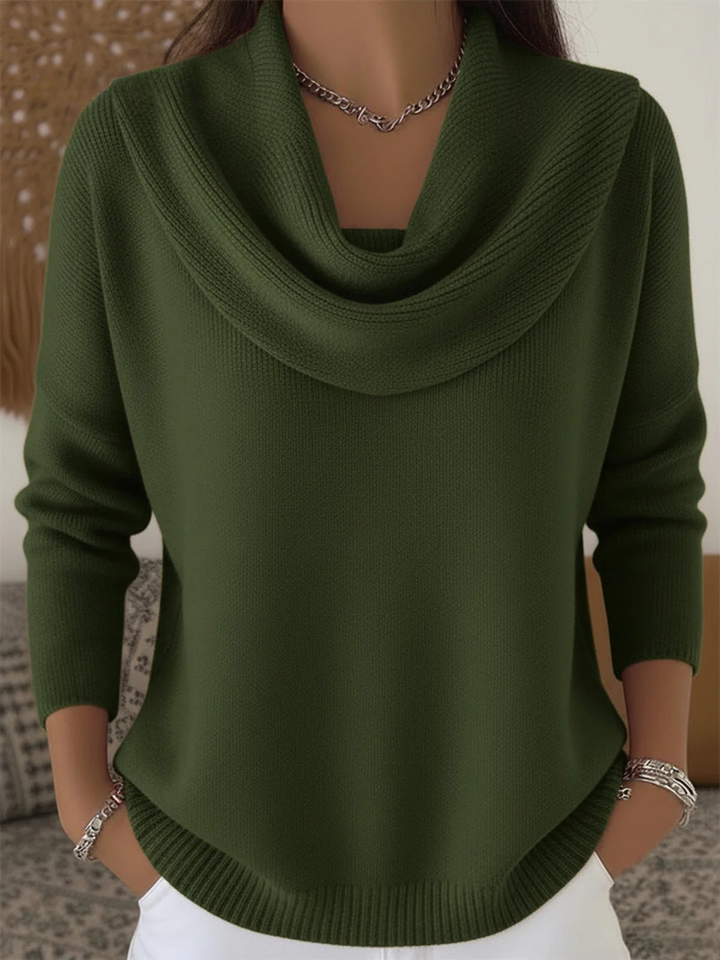 Berta-Hilde | Pullover aus Merino-Mix mit Kragen