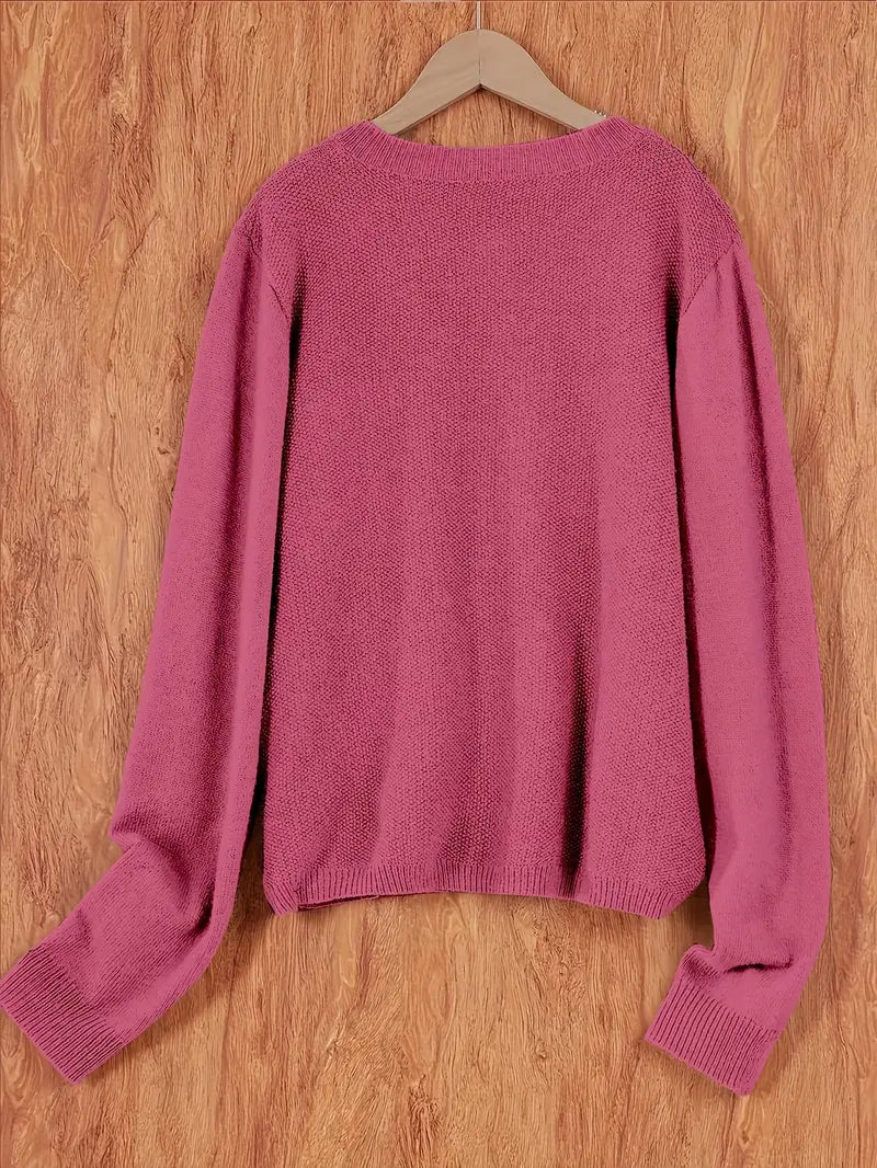 Hilma | Gemütliche Strickjacke mit großen Taschen