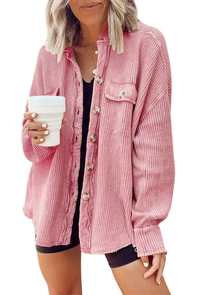 Berta-Gard | Strickjacke aus weichem Waffelstrick